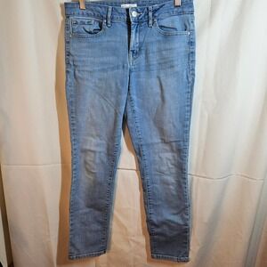 Jessica‎ Simpson Rolled Crop Skinny Jeans Light Wash Denim Size 27